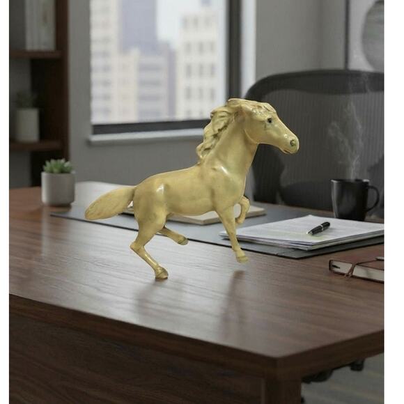 Palomino Mustang Porcelain Sculpture VTG 1950s  by Mortens Studio Running - Picture 1 of 10